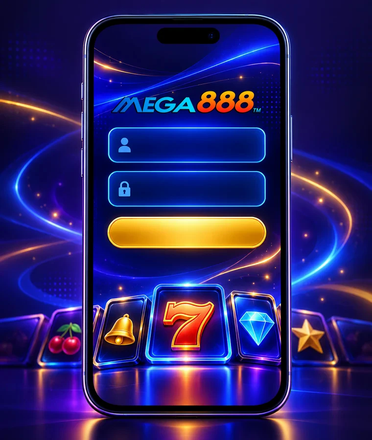 Mega888 Android APK access screen